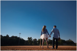 baseball theme engagement photos miami