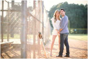 baseball theme engagement photos miami