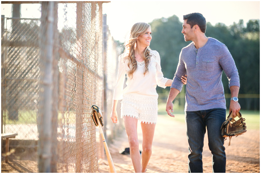 baseball theme engagement photos miami