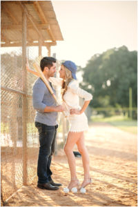 baseball theme engagement photos miami