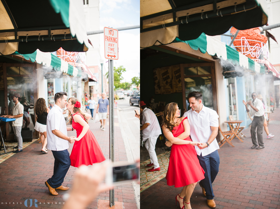 calle ocho engagement shoot