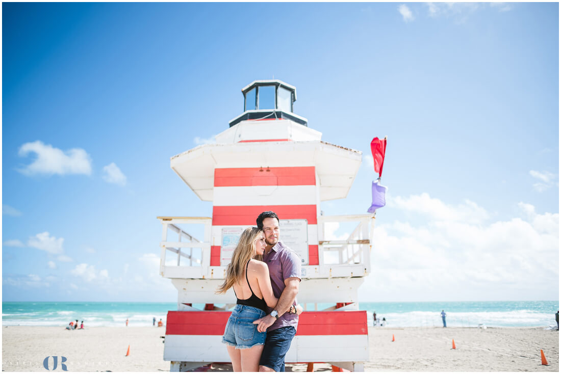 miami beach engagement photo