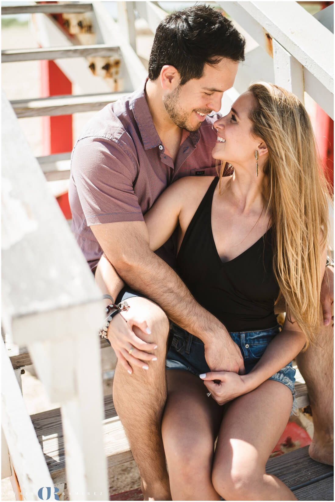 miami beach engagement photo