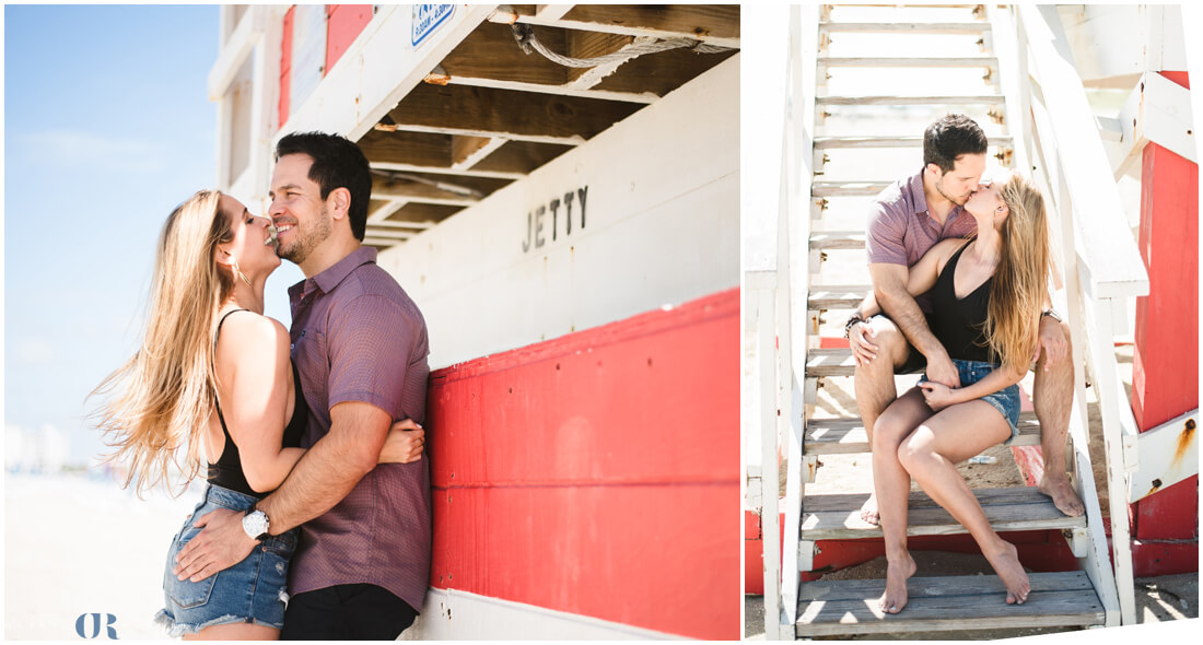 miami beach engagement photo