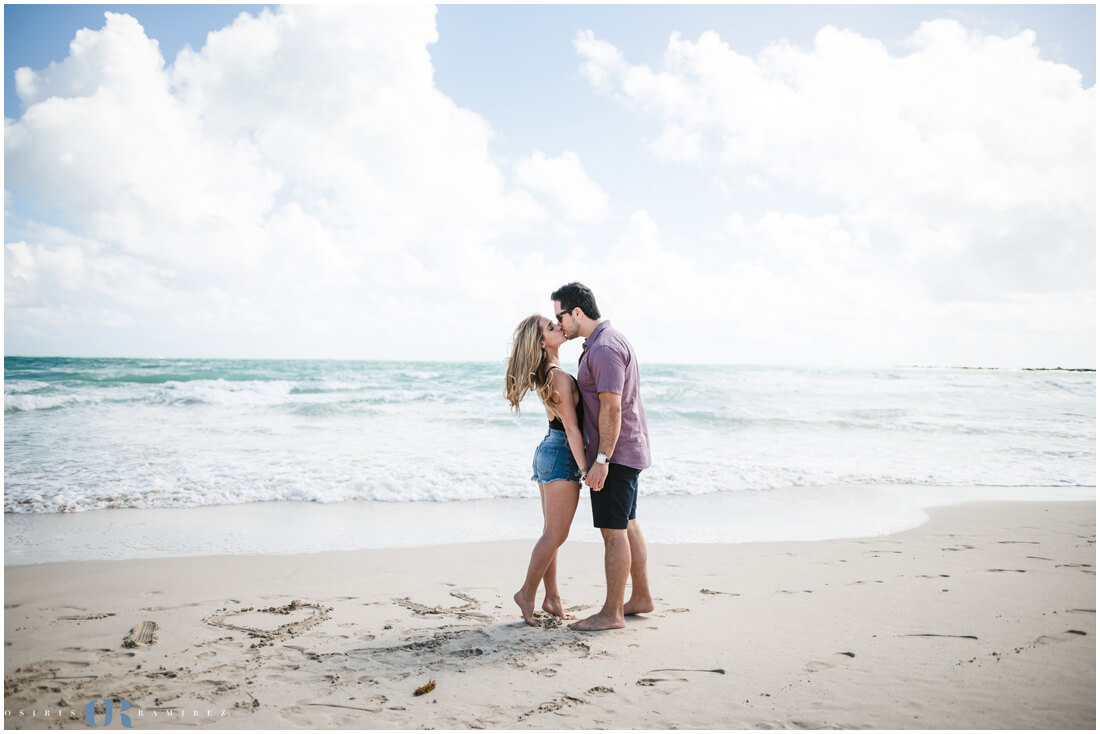 miami beach engagement photo