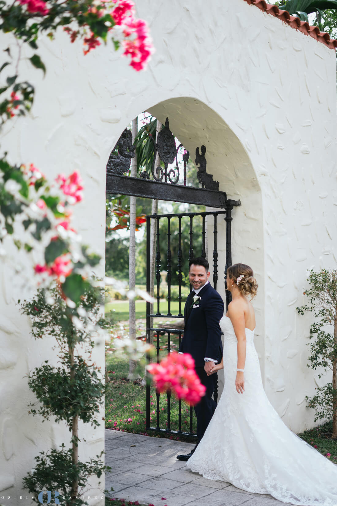 ancient spanish monastery wedding