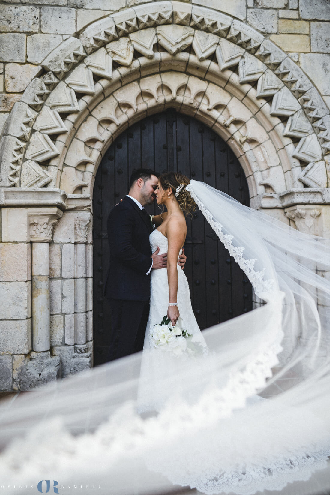 ancient spanish monastery wedding