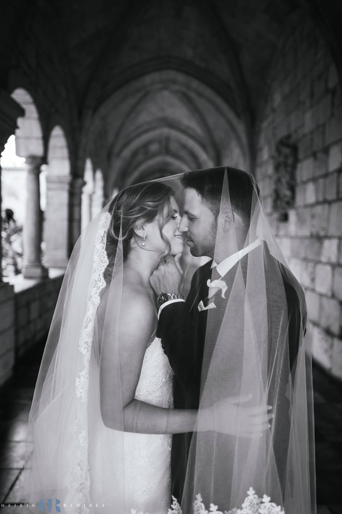 ancient spanish monastery wedding